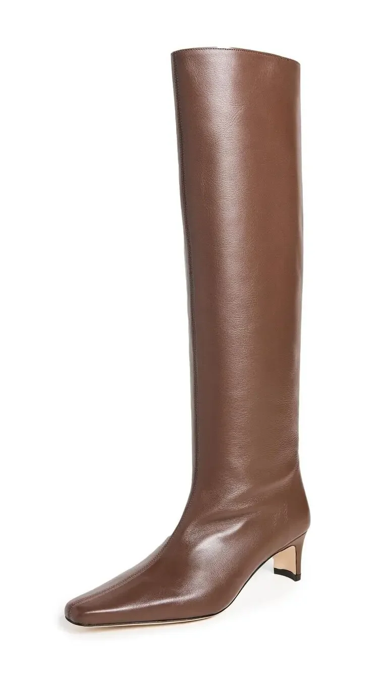STAUD WOMEN'S WALLY BOOTS, CACAO, 7.5 MEDIUM US